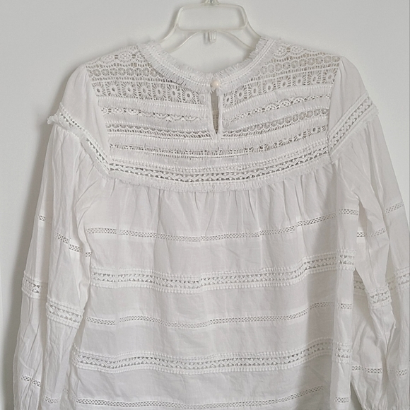 VICI Collection Cotton Eyelet Top | White - Picture 5 of 9